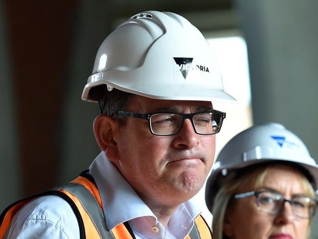 MELBOURNE, AUSTRALIA - NewsWire Photos OCTOBER 4TH, 2022: Victorian Premier Daniel Andrews, makes an announcement at Arden Station, Melbourne.Picture: NCA NewsWire / Nicki Connolly