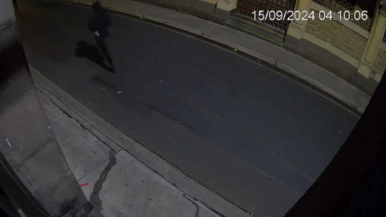 CCTV footage of men fleeing Revolver after stabbing