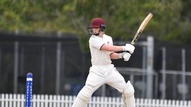 Ipswich Grammar School batsman Lucas Sefont. Picture, John Gass.