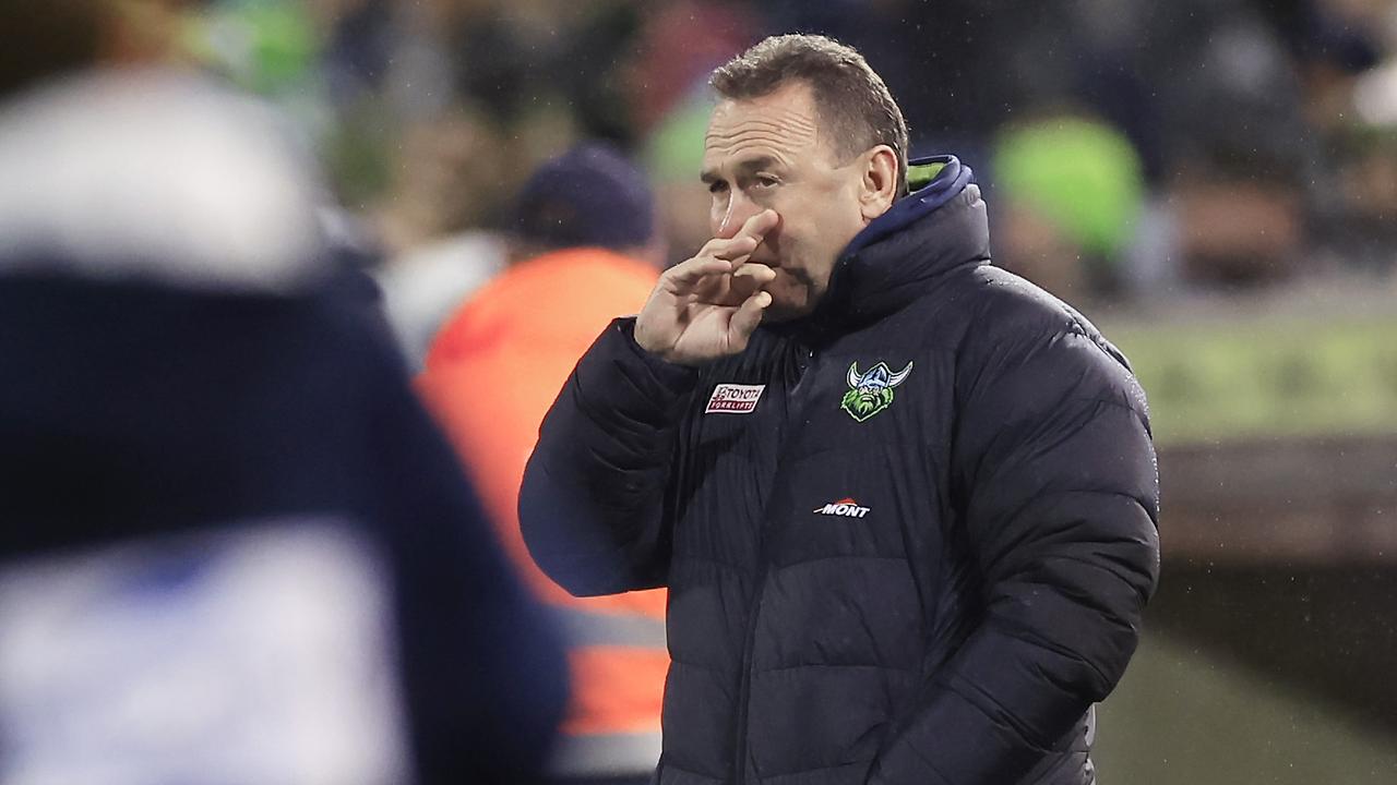 Ricky Stuart has been suspended for one match and fined $25,000 for his comments. Picture: Getty Images.