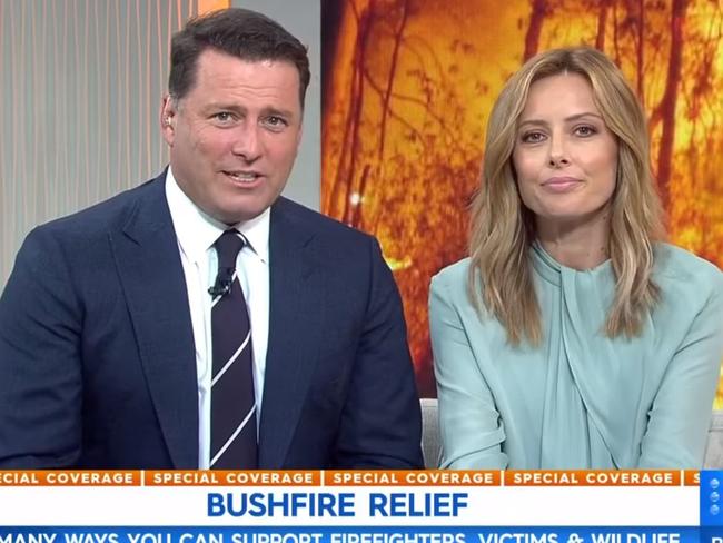 Karl Stefanovic and Allison Langdon on <i>Today.</i>