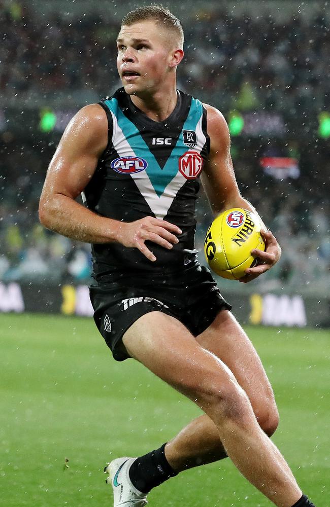 How Carlton and Collingwood both chase Port Adelaide's Dan Houston will give an insight into their list management philosophies. Picture: Sarah Reed