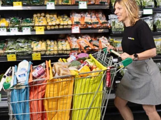 The $35 shopping trolley divider. Picture: Supplied.