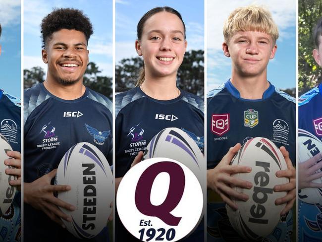 Sunshine Coast rugby league talents picked to represent Queensland. Pictures: Patrick Woods.