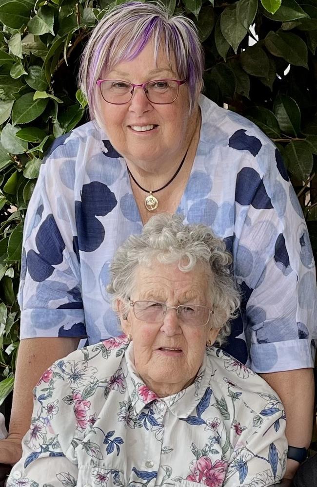 Wilma Wippell with her daughter Glenda Black.