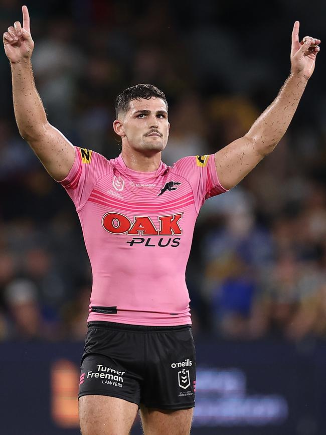 Nathan Cleary’s has already earned his big price tag for the Panthers. Picture: Getty Images