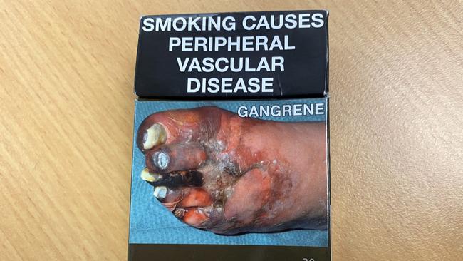 The warning on cigarette packages could be updated. Picture: NewsWire