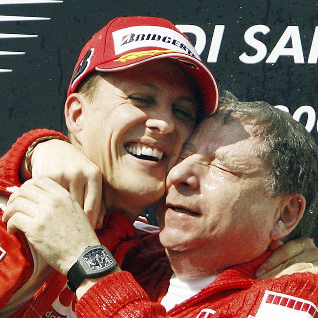 Michael Schumacher and Jean Todt.