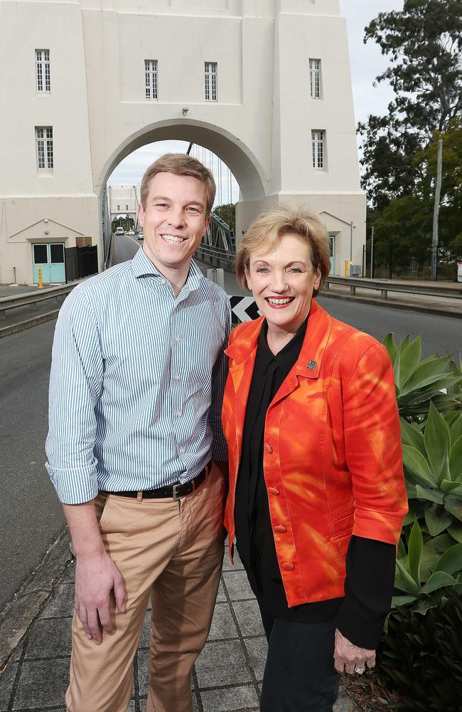 Julian Simmonds and former federal MP Jane Prentice. Picture: Sarah Keayes