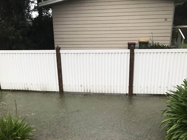 Flooding on Phillip Island.