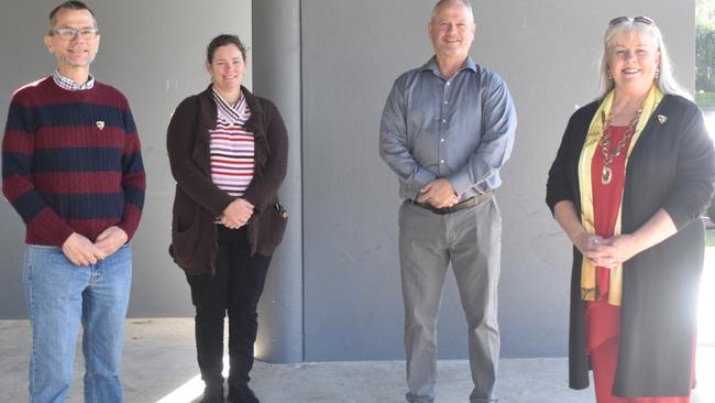 Gympie councillors Dan Stewart, Jess Milne, Dolly Jensen and Warren Polley.