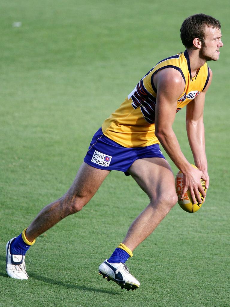 Will Schofield was a ‘skinny’ 17-year-old when he was drafted by the Eagles, and 18 on his debut at the club. Picture: Paul Kane/Getty Images