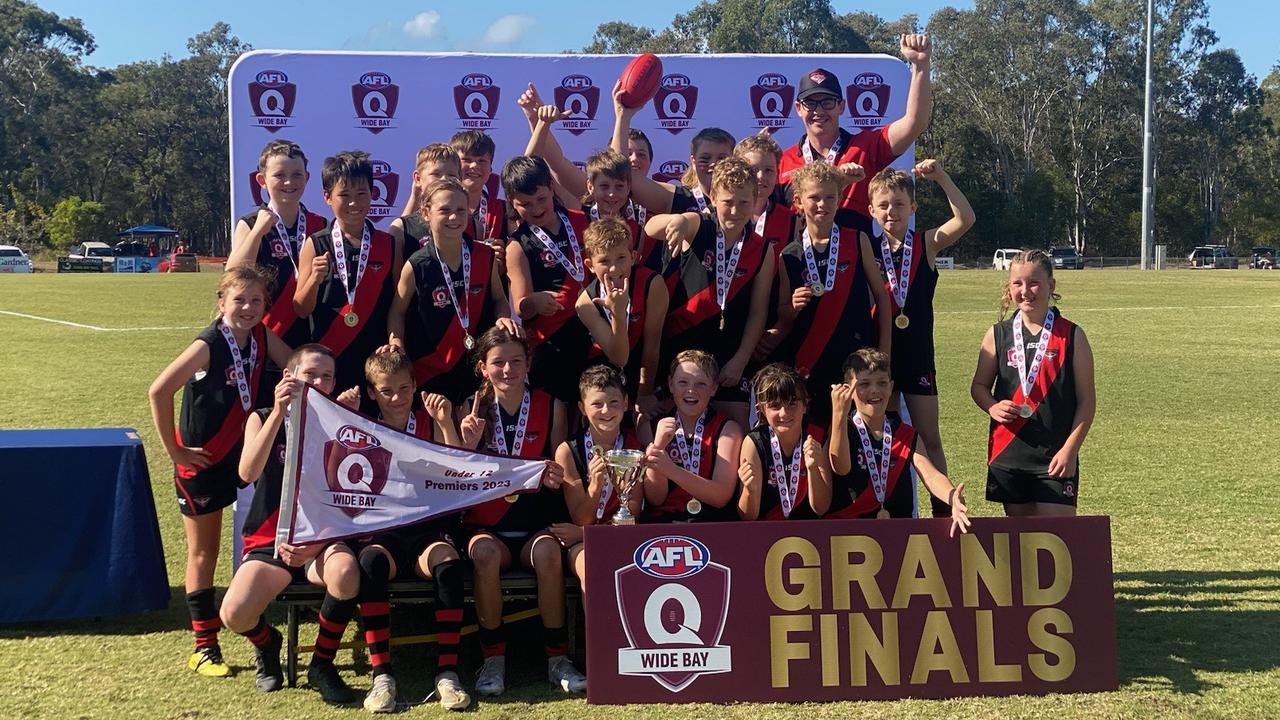 Hervey Bay Bombers won the under 12's grand final for AFL Wide Bay. Picture: Supplied