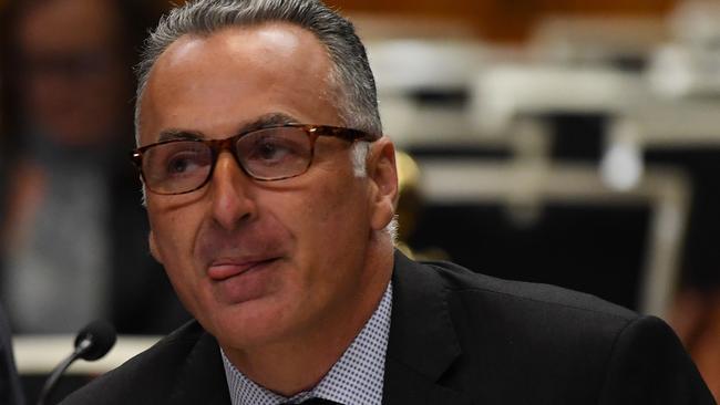 John Sidoti appearing before the Legislative Council budget estimates. Picture: AAP