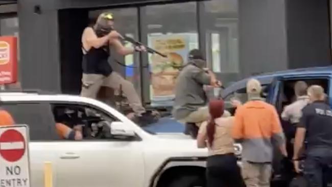 Two people were arrested after the incident, police said. Picture: Jesmar Paclibar