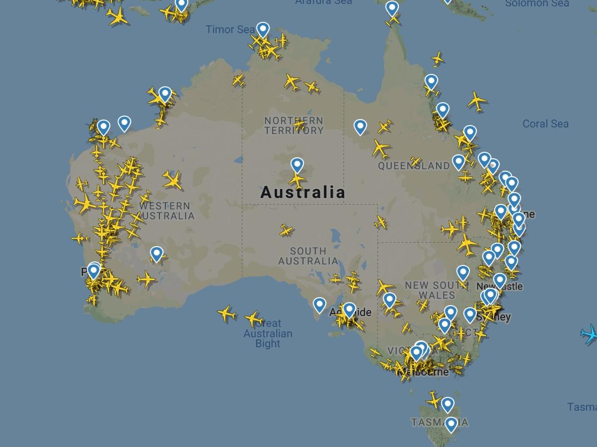 Coronavirus Lockdown Map Reveals Fewer Planes Flying Due To Suspensions Escape Com Au