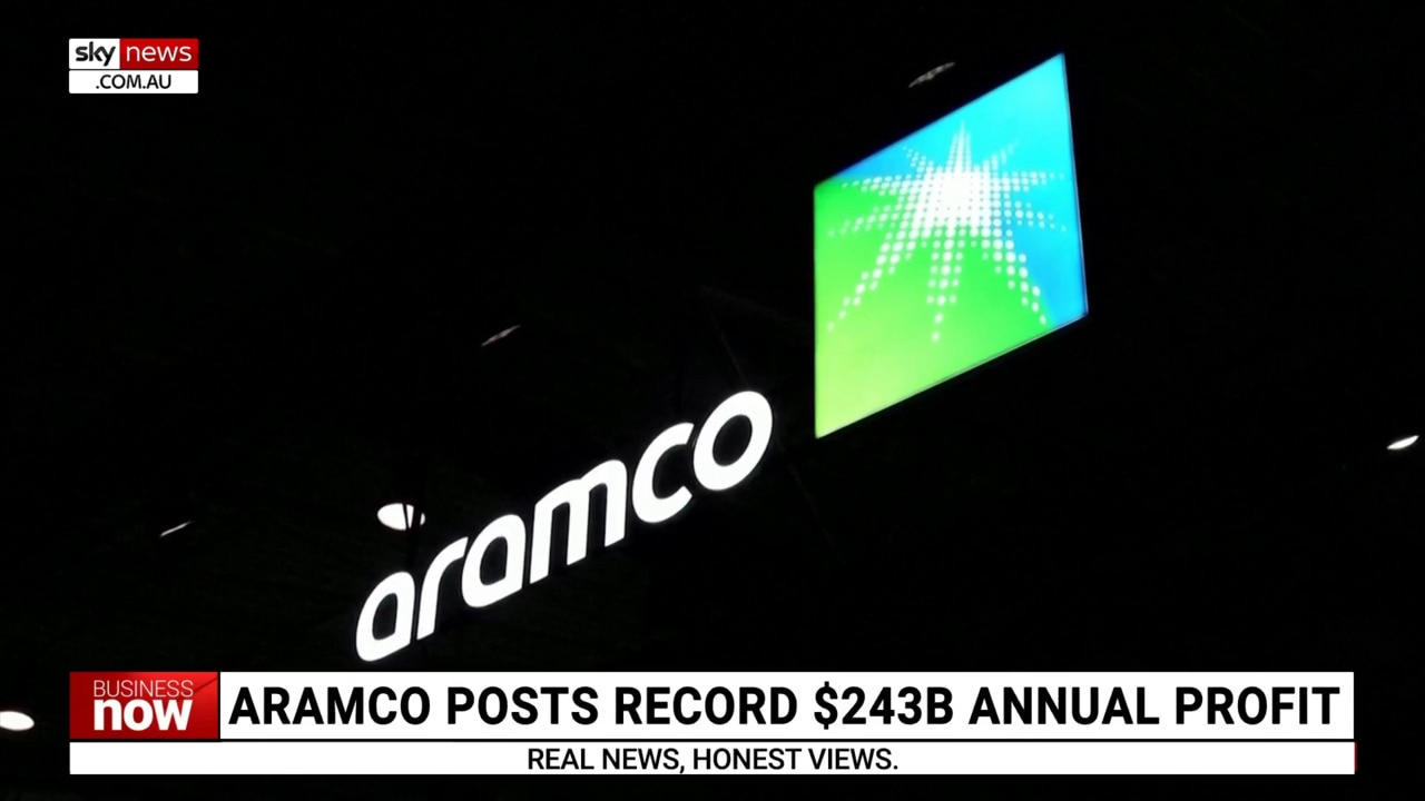 Saudi Arabia’s oil giant Aramco reports record AU243 billion annual