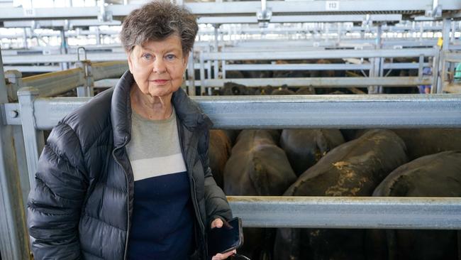 Lyn Conlon, from Dixie, sold 16 steers and eight heifers at CVLX on Friday. Picture: Rachel Simmonds