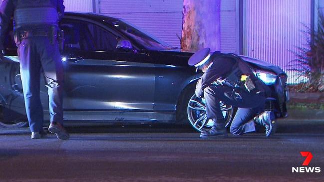 Two men were arrested after a lengthy pursuit across Adelaide. Picture: 7NEWS