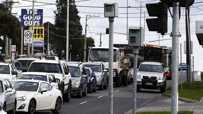 The intersection of Warrigal and Batesford roads, responsible for the most fines.