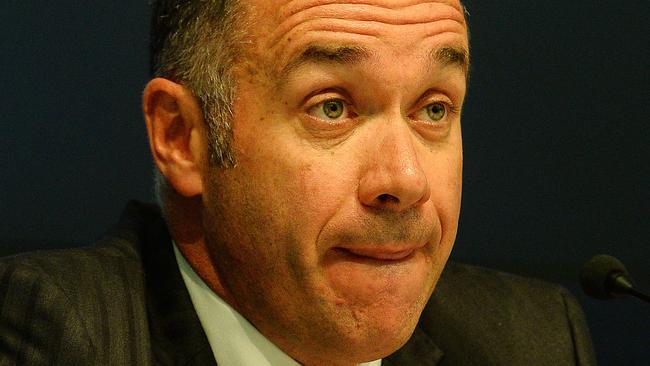 Retirment of Cameron Clyne as CEO of NAB and appointment of Andrew Thorburn. Picture:CARMELO BAZZANO