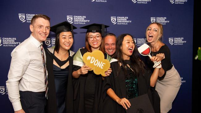 Celebrations at the 2024 Graduation ceremony held at Charles Darwin University on April 23, 2024. Picture: Pema Tamang Pakhrin