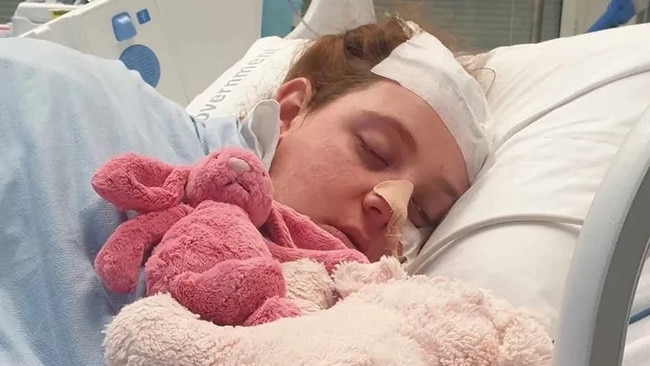 Teen fighting for life after brain bleed in her sleep