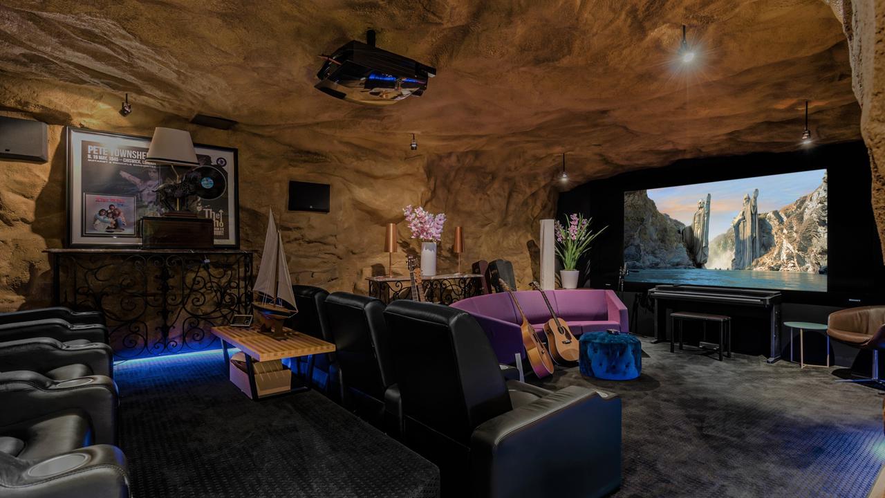 This man cave is an actual cave.