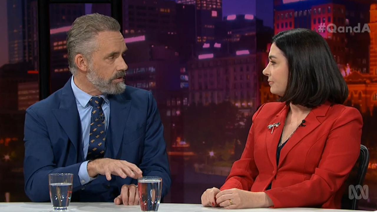 Dr Peterson featured on Q&A. Picture: ABC.