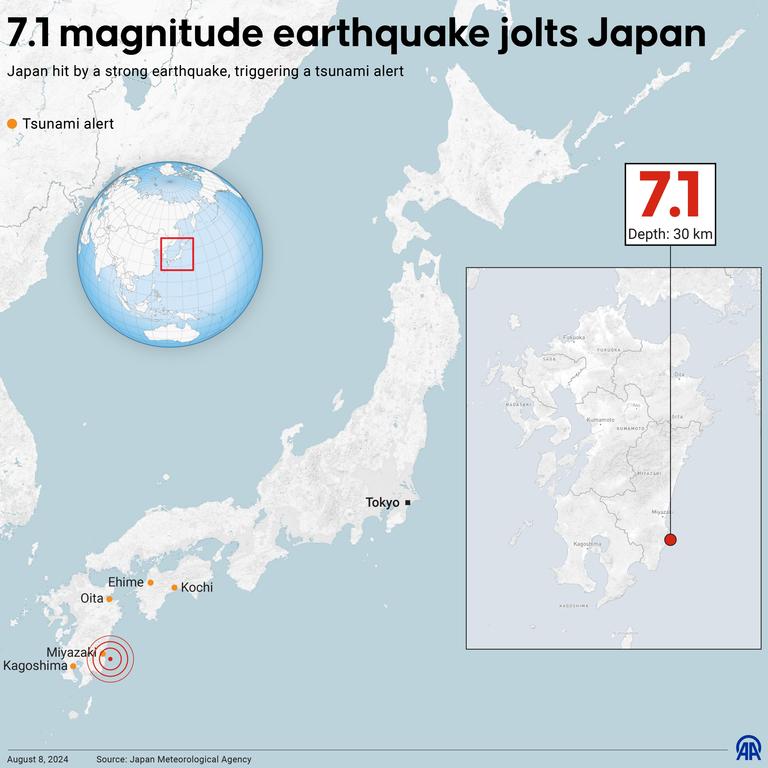 Japan Issues First Ever ‘megaquake’ Warning After 7.1-magnitude Tremor ...