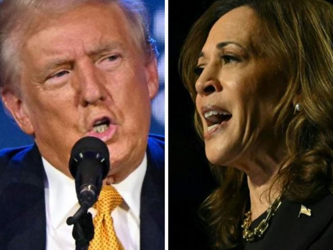 Donald Trump and Kamala Harris