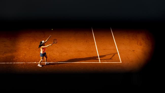 Chinese tennis player Peng Shuai has not been seen or heard from in 10 days. (Photo by XIN LI/Getty Images)