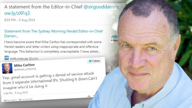 Fairfax columnist Mike Carlton has resigned.