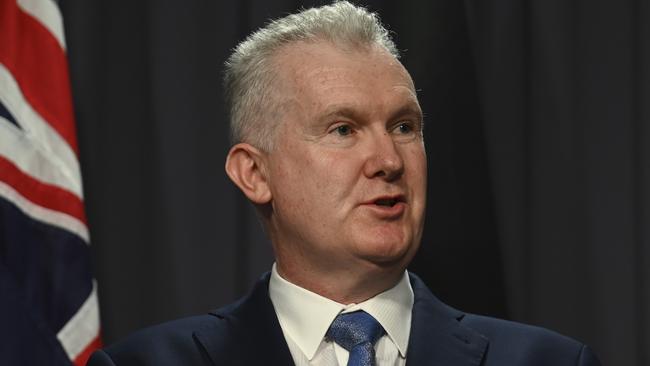 Employment Minister Tony Burke says he did not know anything about specific allegations of corrupt behaviour in the CFMEU in Victoria. Picture: NCA NewsWire / Martin Ollman