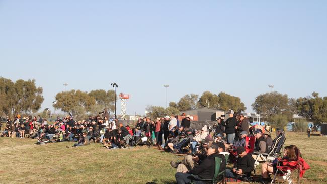 Finke fever has gripped Alice Springs, with hundreds of punters coming to catch all the action at the 2025 Tatts Finke Desert Race Prologue, Saturday, June 7. Picture: Gera Kazakov