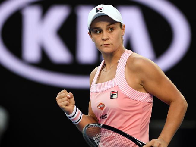 Tennis star Ashleigh Barty. Picture: AAP/Lukas Coch