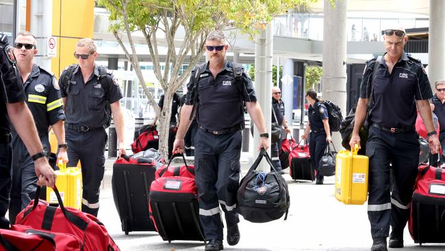 Brisbane Domestic Airport where 25 personnel from the Disaster Assistance Response Team (DART) will be departing for Cairns in response to TC Jasper, on Tuesday 12th December 2023 – Photo Steve Pohlner