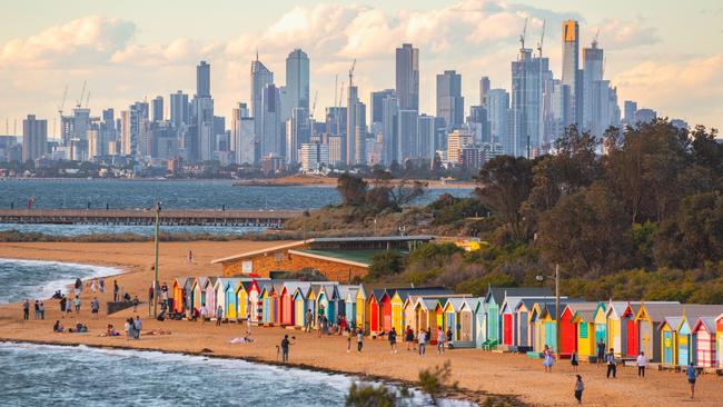 Brighton, home of famous beach bathing boxes, is one of the top Melbourne suburbs where children and grandchildren are set to benefit from intergenerational wealth transfers.