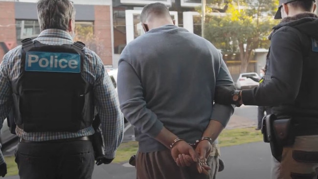 Five men have been arrested following drug raids on properties in Melbourne’s southeast yesterday.