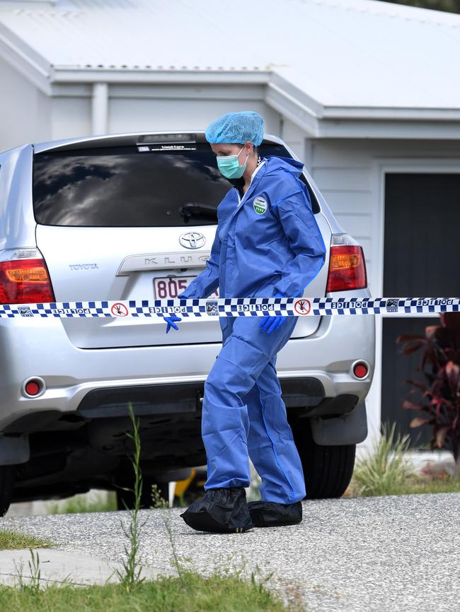 Police combed Ms Bradford’s Pimpama home and also removed the family cat. Picture: Dan Peled