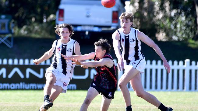 QAFL Aussie Rules colts game Redland-Victoria Point v Sherwood at Victoria Point. Saturday July 9, 2022. Picture, John Gass