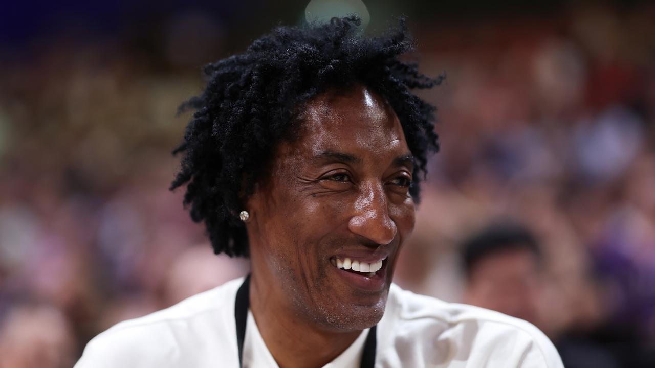 NBA legends Scottie Pippen and Horace Grant were in the house. Picture: Getty Images