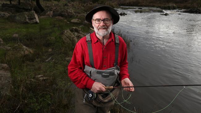 Greg French, in Tasmania’s Jordan River. Picture: Nikki Davis-Jones