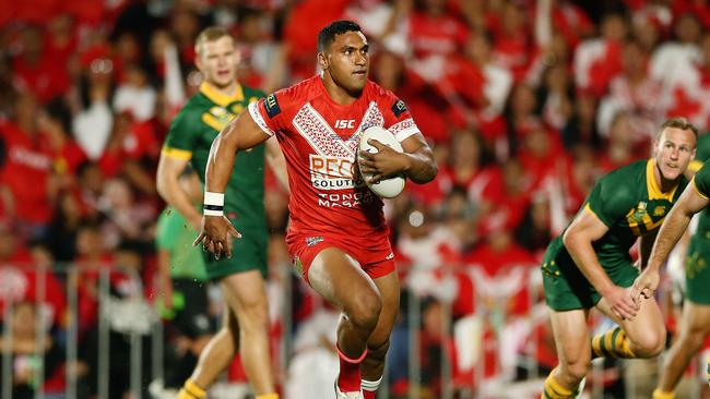 Tevita Pangai Jr was strong for Tonga in the Test against Australia. (Photo by Anthony Au-Yeung/Getty Images)