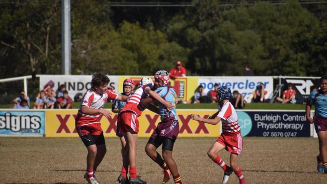 Brisbane Broncos Old Boys action: Keebra Park v Palm Beach Currumbin.