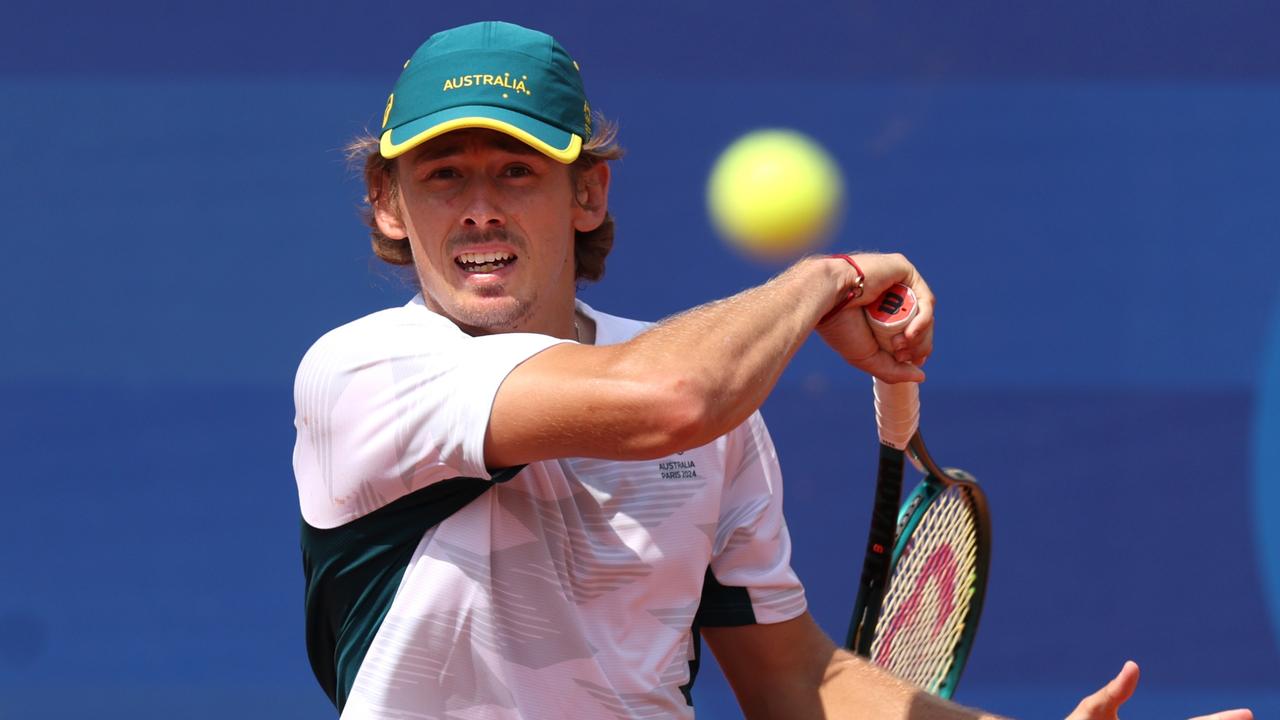 Alex de Minaur is pursuing a third consecutive grand slam quarter-finals run at the US Open beginning next week. Picture: Clive Brunskill / Getty Images