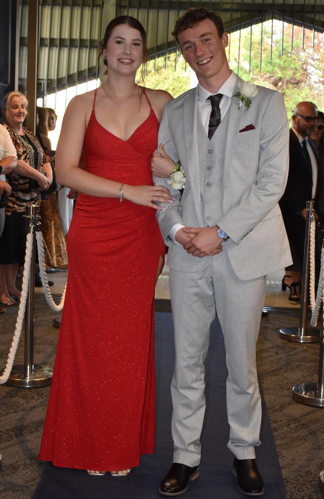 Georgia Hamilton-North and Edward Simon at the Sunshine Coast Grammar School formal 2023. Photo: Jorina Maureschat