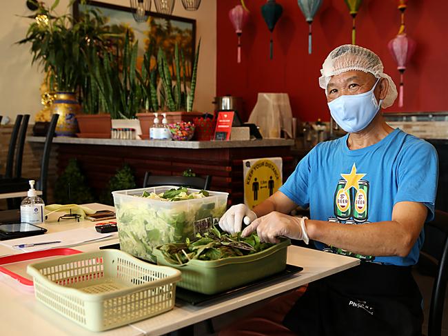 Vietnamese restaurant 'Pho Four Seasons' owner Troy Nguyen in the suburb of Berala, Sydney where an outbreak of COVID 19 has occurred. Jane Dempster/The Australian.