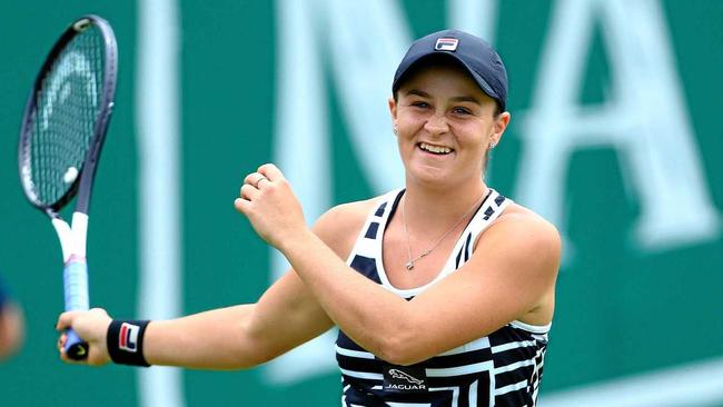 HAPPY TIMES: Ipswich tennis player Ash Barty has led a resurgence in women's sport on the world stage. Picture: Jordan Mansfield