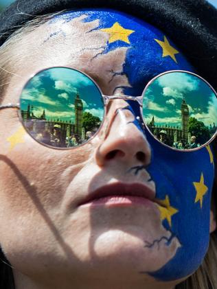 The Brexit vote was won by 52 per cent to 48 per cent. Those who refused to accept it have been branded ‘remoaners' by UK media. Picture: AFP PHOTO / CHRIS J RATCLIFFE